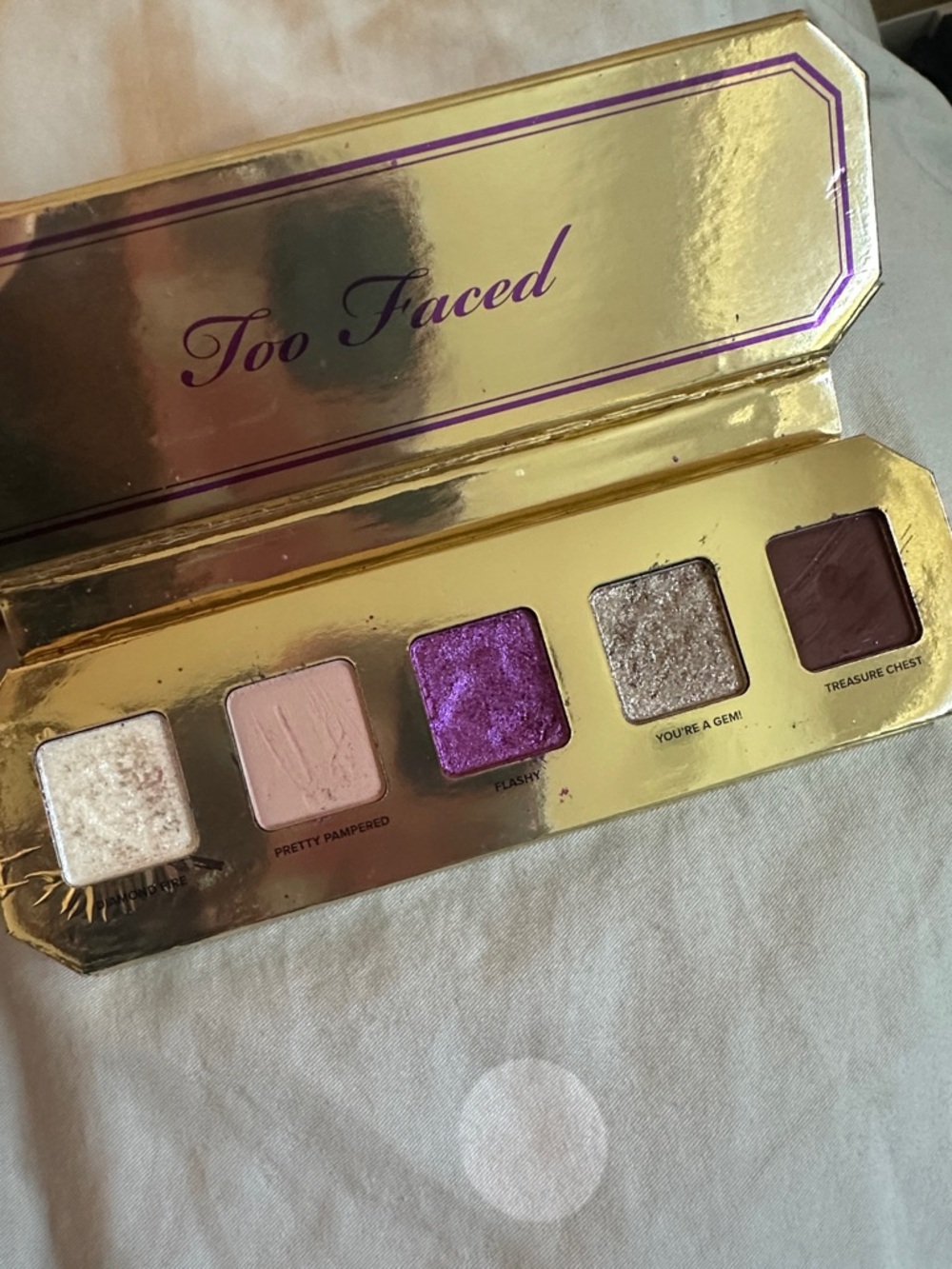 Set of Too Faced Precious Gems Eyeshadow Palette — Purple, Pink, Brown, Gold - Picture 3 of 3